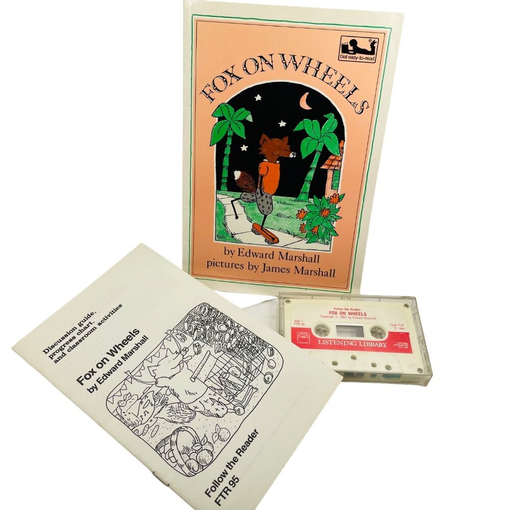 Fox On Wheels Book & Cassette Set By Edward Marshall & James Marshall